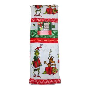 Dr. Seuss The Grinch Soft Plush Throw Blanket 50" X 70" Christmas Super Soft